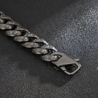 1 Piece Hip-hop Solid Color Titanium Steel Patchwork Bracelets main image 2