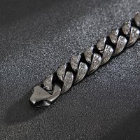 1 Piece Hip-hop Solid Color Titanium Steel Patchwork Bracelets main image 4
