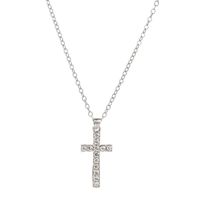 Hip-hop Cross Alloy Plating Rhinestone Pendant Necklace 1 Piece main image 8