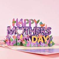 1 Piece Fashion Letter Flower Special Paper Mother's Day main image 4