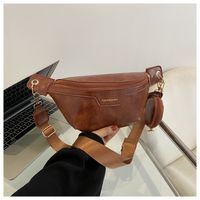 Women's Fashion Solid Color Pu Leather Waist Bags sku image 3