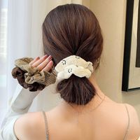 Simple Style Smiley Face Cloth Hair Tie 1 Piece main image 1