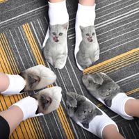 Unisex Sports Cat Polyester Cotton Polyester Printing Ankle Socks A Pair main image 4