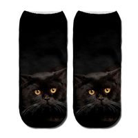 Unisex Sports Cat Polyester Cotton Polyester Printing Ankle Socks A Pair sku image 4