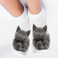 Unisex Sports Cat Polyester Cotton Polyester Printing Ankle Socks A Pair main image 3