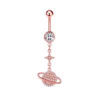 Fashion Butterfly Copper Plating Zircon Belly Ring 1 Piece sku image 10