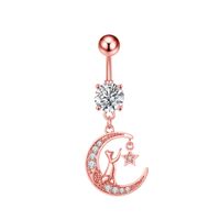 Fashion Butterfly Copper Plating Zircon Belly Ring 1 Piece sku image 7