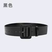 Casual Solid Color Leather Buckle Women's Leather Belts 1 Piece sku image 18