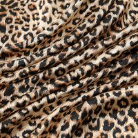Women's Streetwear Leopard Satin Printing Silk Scarves main image 4