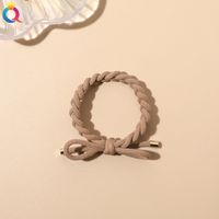 Fashion Knot Bow Knot Twist Rubber Band Metal Layered Hair Tie 1 Piece sku image 6