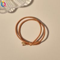 Fashion Knot Bow Knot Twist Rubber Band Metal Layered Hair Tie 1 Piece sku image 3