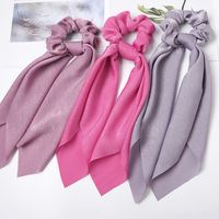Simple Style Solid Color Cloth Pleated Hair Tie 1 Piece main image 2