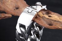 Fashion Geometric Titanium Steel Plating Bracelets 1 Piece main image 6