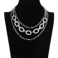1 Piece Vintage Style Geometric Aluminum Women's Layered Necklaces main image 1