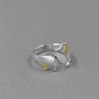 Simple Style Dog Sterling Silver Plating Open Ring main image 5