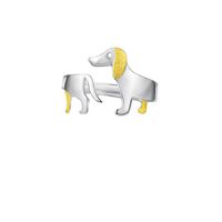 Einfacher Stil Hund Sterling Silber Überzug Offener Ring main image 4