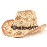 Unisex Retro Solid Color Big Eaves Straw Hat sku image 2