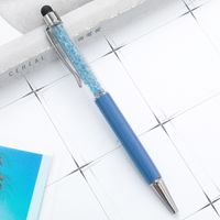 Metal Pen Factory Wholesale Crystal Ballpoint Pen Diamond Capacitive Stylus Printable Logo Advertising Marker Multicolor Ballpoint Pen sku image 10