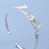 Fashion Flower Metal Silver Plated Women's Rings Earrings Necklace main image 2