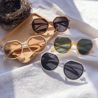 Casual Solid Color Pc Round Frame Full Frame Men's Sunglasses main image 4