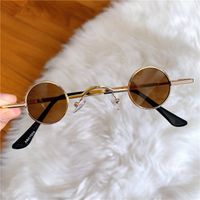 Retro Geometric Ac Round Frame Full Frame Women's Sunglasses sku image 9