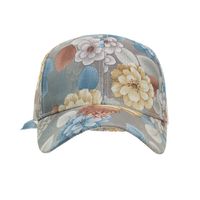 امرأة الأساسي ورد زهور حواف منحنية قبعة البيسبول main image 4