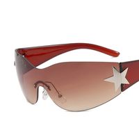 Y2k Star Pc Special-shaped Mirror Frameless Women's Sunglasses sku image 4