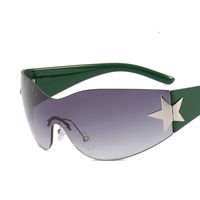 Y2k Star Pc Special-shaped Mirror Frameless Women's Sunglasses sku image 5