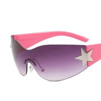 Y2k Star Pc Special-shaped Mirror Frameless Women's Sunglasses sku image 6