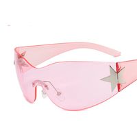 Y2k Star Pc Special-shaped Mirror Frameless Women's Sunglasses sku image 7