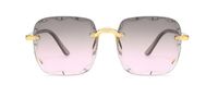 Elegant Business Basic Pc Square Frameless Women's Sunglasses sku image 3