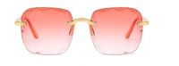 Elegant Business Basic Pc Square Frameless Women's Sunglasses sku image 4