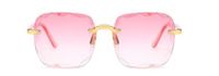 Elegant Business Basic Pc Square Frameless Women's Sunglasses sku image 5