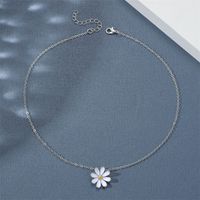 1 Piece Fashion Daisy Alloy Enamel Women's Pendant Necklace main image 2