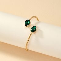 1 Piece Fashion Water Droplets Alloy Plating Inlay Zircon Women's Bangle main image 1