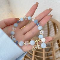 1 Piece Sweet Moon Flower Fish Tail Natural Stone Crystal Bracelets main image 3