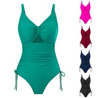 Women's Sexy Solid Color Backless One Piece main image 1