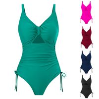 Women's Sexy Solid Color Backless One Piece main image 6