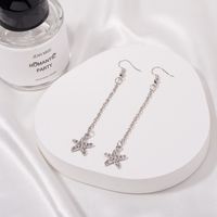 Simple Style Bow Knot Alloy Asymmetrical Tassel Plating Women's Earrings sku image 5