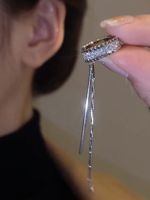 1 Piece Fashion Geometric Alloy Inlay Zircon Women's Drop Earrings main image 1