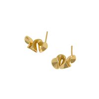 1 Pair Fashion Solid Color Sterling Silver Plating Ear Studs sku image 1