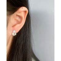 1 Pair Fashion Solid Color Sterling Silver Plating Ear Studs main image 2