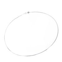 1 Piece Simple Style Solid Color Sterling Silver Plating Necklace main image 3