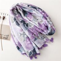 Women's Fashion Tie Dye Polyester Silk Scarves main image 5