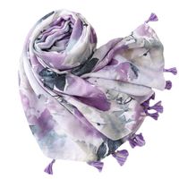 Women's Fashion Tie Dye Polyester Silk Scarves main image 4