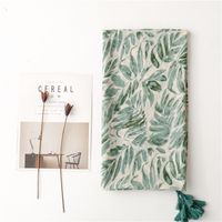 Women's Vacation Leaf Voile Silk Scarves main image 3