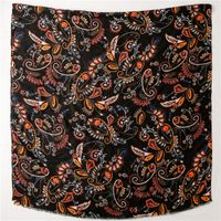 Women's Vintage Style Leaf Polyester Silk Scarves main image 3