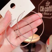 1 Pair Exaggerated Simple Style Round Plating Alloy Earrings main image 5