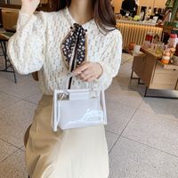 Women's Medium Spring&summer Pvc Solid Color Fashion Square Zipper Bag Sets main image 5