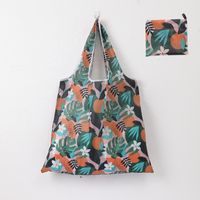 Cute Pastoral Flower Polyester Composite Needle Punched Cotton Shopping Bags sku image 60